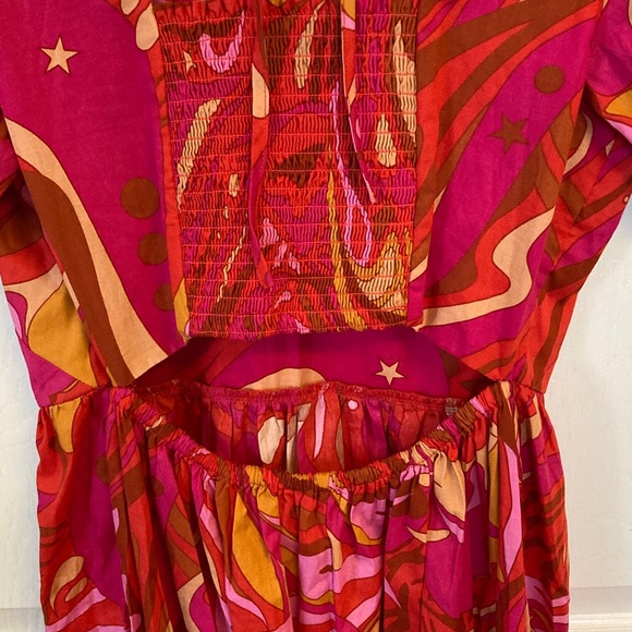 1. State Vibrant Pink & Orange Maxi Dress - Picture 5 of 11